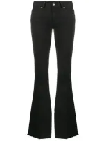 Dondup High-rise Flared Jeans In Black