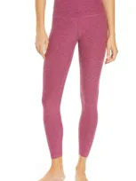 Beyond Yoga Midi High Waist Leggings In Desert Berry-blush Blooms