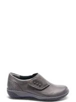 Halsa Footwear Anna Clog In Dark Grey Leather