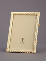 L'objet Pave Gold 4" X 6" Picture Frame