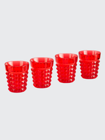 Mario Luca Giusti Palazzo Red Tumblers, Set Of 4