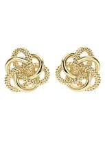 Lagos 18k Yellow Gold Love Knot Stud Earrings