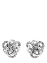 Lagos Love Knot Sterling Silver Stud Earrings