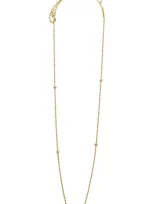 Lagos Caviar Gold Collection 18k Gold Beaded Station Necklace, 16